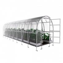 Šiltnamis KLASIKA Slim - 4 mm storio kanalinis polikarbonatas - 2 x 8 m (16 m²)