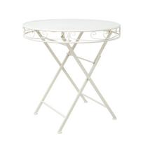 Sulankstomas lauko stalas Home4You Sandy, baltas