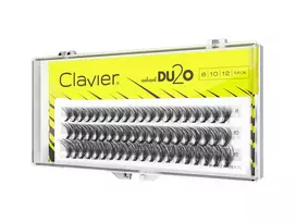 CLAVIER_DU2O Double Volume MIX blakstienų kuokšteliai 8 mm, 10 mm, 12 mm