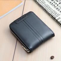 Men Wallets Short Wallet, Leather Card Holder, Coin Purse, Business Style 11.3 * 9.5 * 2.5CM juoda