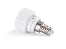LED lemputės adapteris - adapteris iš E14 lizdo į GU10 lizdą