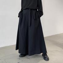 Unisex Loose-Fit Warrior Pants: Original Style, Mountain-Inspired, Straight-Leg, Wide Tube Skirt Design, Dark Tone L