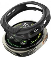 Matinis juodas dėklas Samsung Galaxy Watch 8 / 9 (44 mm) laikrodžiui "Spigen Liquid Air"