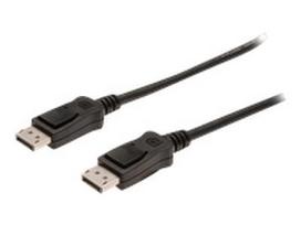 DIGITUS DisplayPort connection cable DP M/M 2.0m w/interlock DP 1.2 Ultra HD 4K bl