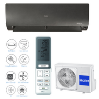 Haier Flexis Matt Black 50 oras–oras šilumos siurblys / kondicionierius 5.2 kW vėsinimui, 6 kW šildymui – komplektas (AS50S2SF1FA-MB3/1U50S2SJ2FA) Be
