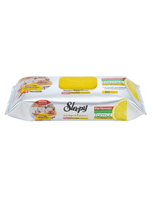 Drėgnos servetėlės Sleepy maistiniams paviršiams Lemon, 50vnt