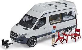 bruder 02672 - "Mercedes-Benz Sprinter" kemperis su vairuotoju, kempingo rinkinys, indai - Kemperis Transporteris Kemperis Vanas Kemperis Autobusas Transporto priemonė