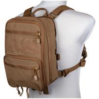 Taktinė kuprinė Primal Gear Mini Map PLESIO Aspen 500D hidratacijos sistema MOLLE nuimamos petnešos, Coyote Brown