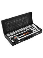 Galvučių rinkinys NEO 10-036, 25 vnt., 1/2", CrV