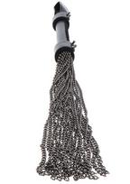 Botagas Hidden Desire Genuine Leather Chain Whip, juodas