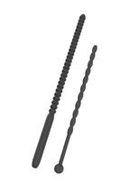 Varpos plėtiklis Hidden Desire Ribbed Penis Dilator Set, 2 vnt