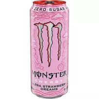 Energinis gėrimas MONSTER ULTRA STRAWBERRY DREAMS, su saldikliais, 500 ml