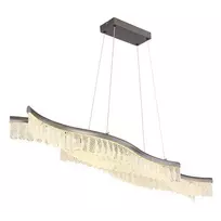 Pakabinamas LED šviestuvas GLOBO JULIET, 35W, 3200K 4480lm, akrilo kristalai, 108x18x135cm