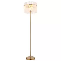 Toršeras GLOBO GORLEY, 1xE27, 60W, 230V, laidas 1,8m, metalas/stiklas, aukso sp, ø38x152cm