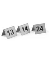 Informacinė lentelė LENTELĖS NUMERIS 13-24 nerūdijančio plieno rinkinys 12 vnt. - Hendi 663851