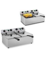 2 x 3200 W LAIKMATIS 230 V 2 x 10 L gastronominė elektrinė gruzdintuvė