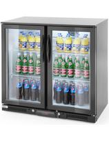 Baro šaldytuvas gėrimams 2 durų 4 lentynos 215 W 180 l - Hendi 235829