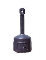 Lauko miesto peleninė ant stabilaus pagrindo, dangtelis. 15L sk. 42cm aukstis 98cm juodas