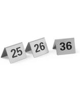 Informacinė lentelė LENTELĖS NUMERIS 25-36 nerūdijančio plieno rinkinys 12 vnt. - Hendi 663868