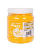 Spalvotas cukrus cukraus vatai geltonos citrinos skonio 1kg
