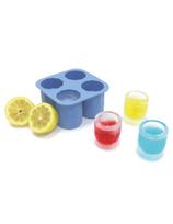 Ledukų formavimo formelė ledo kubeliams silikoninė 4 x ICE GLASSES FOR SHOT