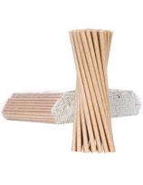 BIO ekologiški popieriniai šiaudeliai PAPER STRAWS 6/205mm - rudi 500vnt.