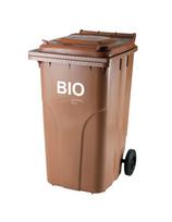 Šiukšliadėžė BIO atliekoms ir maisto atliekoms SERTIFIKATAI Europlast Austria - ruda 240L