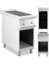 Atskirai pastatoma 2 degiklių indukcinė viryklė ant atviro pagrindo 400 V 8500 W