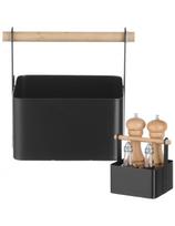 Organizatoriaus stalo prieskonių krepšelis su medine rankena 17x13x16 cm - Hendi 427057