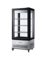Šaldoma konditerijos vitrina ant ratukų 3 lentynos LED 550L
