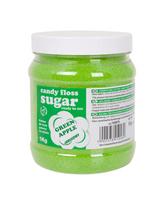 Spalvotas cukraus vatos žalio obuolio skonio 1kg