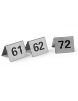 Informacinė lentelė LENTELĖS NUMERIS 61-72 nerūdijančio plieno rinkinys 12 vnt. - Hendi 663899