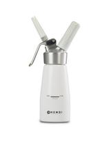 N2O Kitchen Line plaktos grietinėlės sifono rinkinys + 3 purkštukai 0,25L - baltas - HENDI 588031