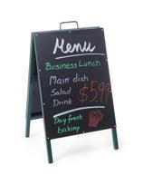 Atskirai stovinti reklaminė informacinė lenta MENIU restoranams 500x850mm - Hendi 664117