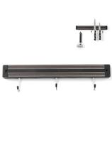 Magnetinė juostelė peiliams su kabliukais, ilgis 300 mm - Hendi 820209