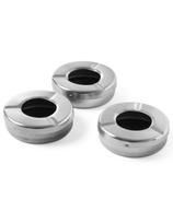 Nerūdijančio plieno peleninė su dangčio sk. 90mm rinkinys 3vnt - Hendi 440490