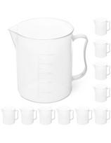 Plastikinė laboratorinė stiklinė su padalomis 500 ml - 10 vnt.