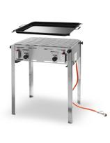 Dujinis grilis su keptuve Grill Master Maxi 590x480mm 11,6kW - Hendi 154717