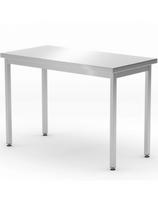 Centrinis plieninis stalviršio stalas Budget Line 800 x 600 x 850 mm - Hendi 817063