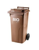 Šiukšliadėžė BIO atliekoms ir maisto atliekoms SERTIFIKATAI Europlast Austria - ruda 120L