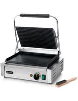 Kontaktinė grilis PANINI grioveliais viršus lygus dugnas 2200W - Hendi 263662