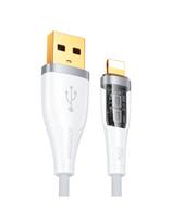 Kabelis su išmaniuoju jungikliu USB-A - iPhone Lightning 1,2m - baltas