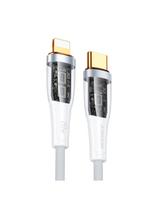 Kabelis su išmaniuoju jungikliu USB-C – iPhone Lightning 1,2m – baltas