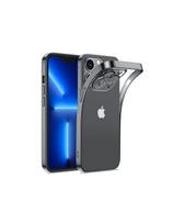 Case gelio dėklas iPhone 14 Plus korpuso dangteliu su metaliniu rėmeliu 14Q juodas