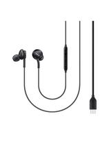 AKG laidinės ausinės, USB-C jungtis, juodos spalvos