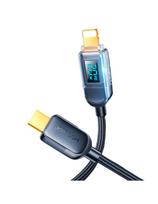 iPhone USB-C - Lightning laidas su ekranu 20W 1,2 m juodas