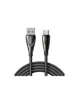 Pioneer serijos USB-A – USB-C pintas kabelis 100W 1,2m juodas