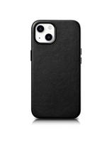 Natūralios odos dėklas iPhone 14 Plus MagSafe Case Leather, juodas