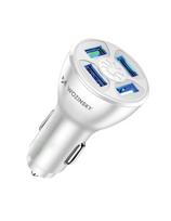 Automobilinis pakrovėjas 50W 4x USB-A QC baltas