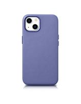 Natūralios odos dėklas iPhone 14 MagSafe Case Oda, šviesiai violetinis dangtelis
